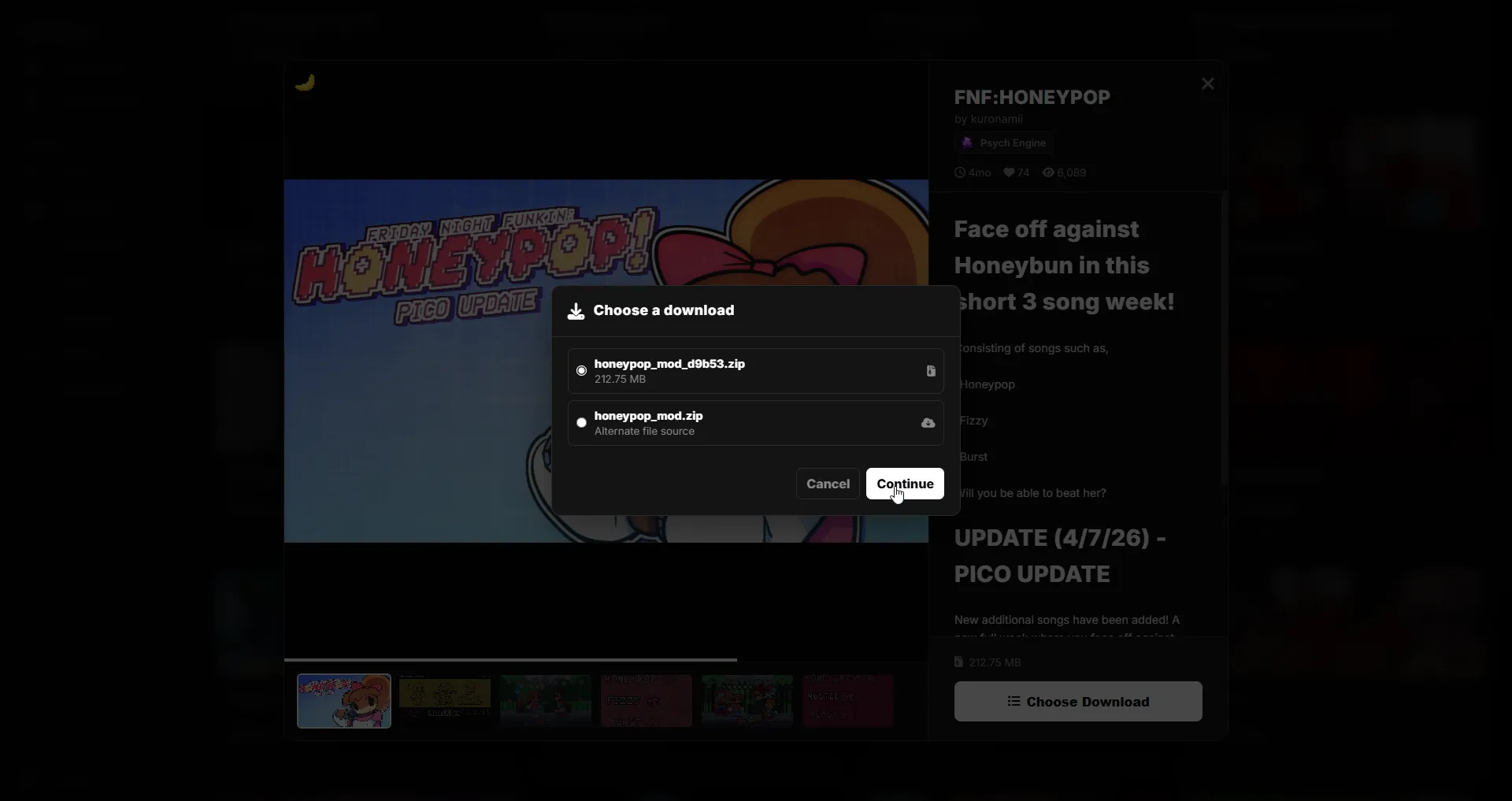 Smart Downloads screen