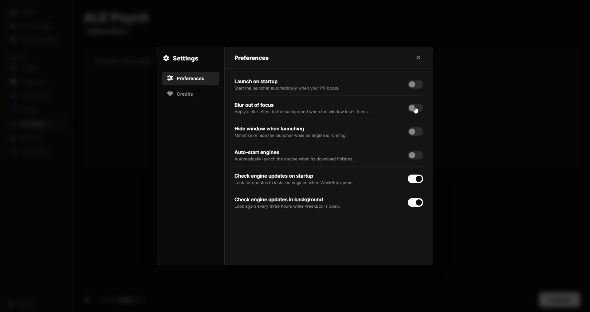 Localized UI screen